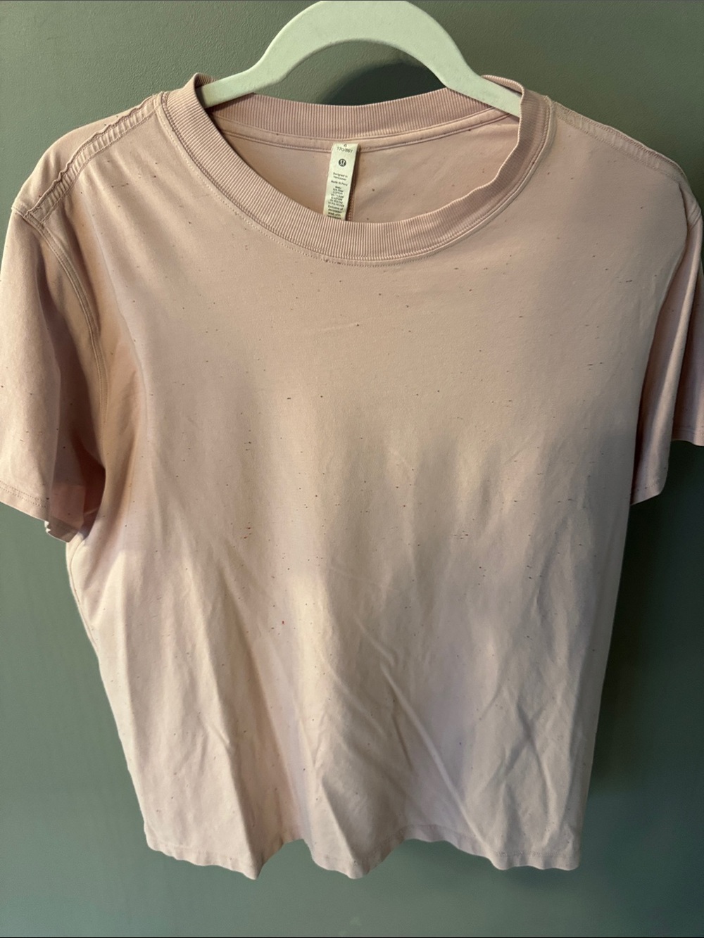 lululemon athletica Short Sleeve Crew Tee in Light Pink